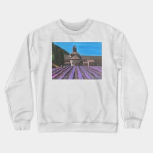 Lavendar Fields In France Crewneck Sweatshirt